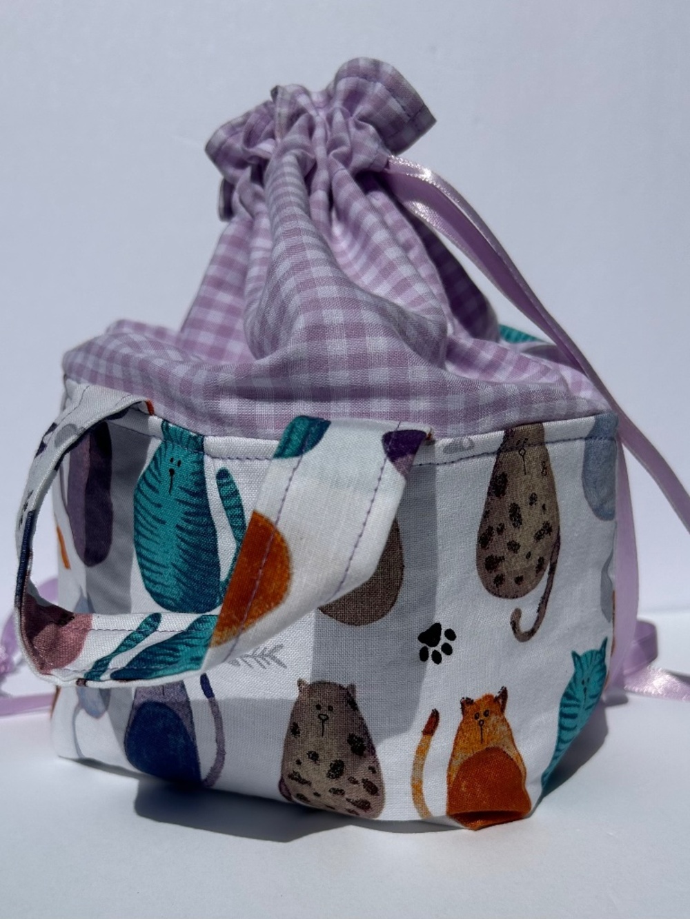 Handmade Cat gift/keepsake bag